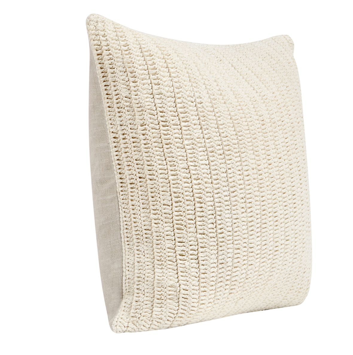 Driftwood Belgian Flax Linen Pillow Ivory - Set of Two