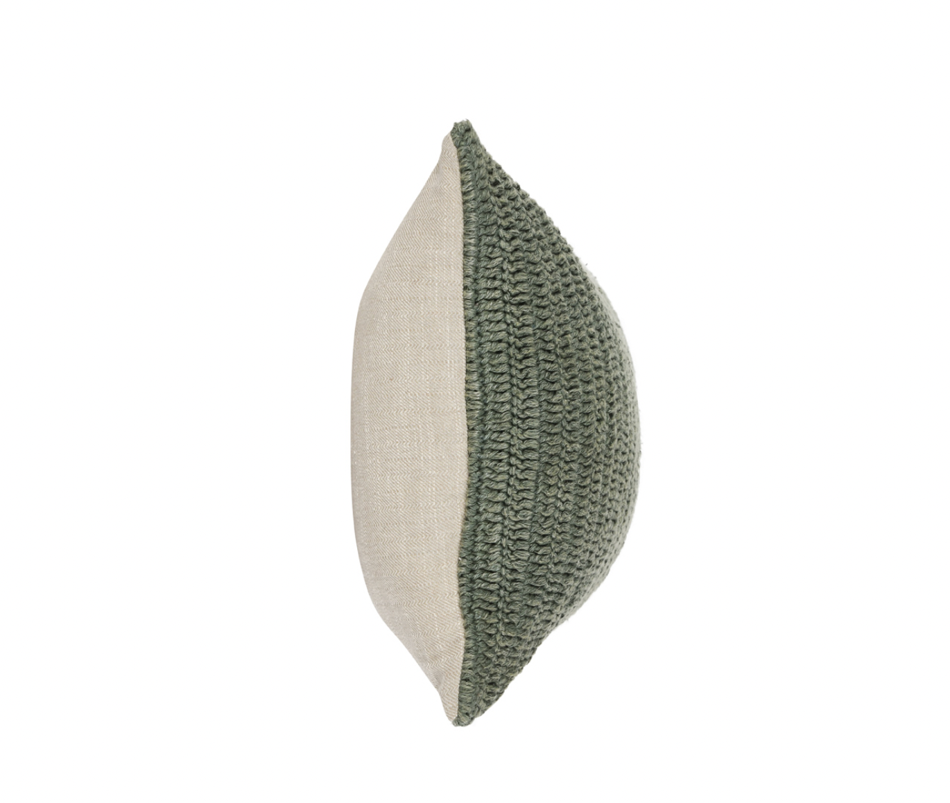 Driftwood Belgian Flax Linen Lumbar Pillow Green - Set of Two