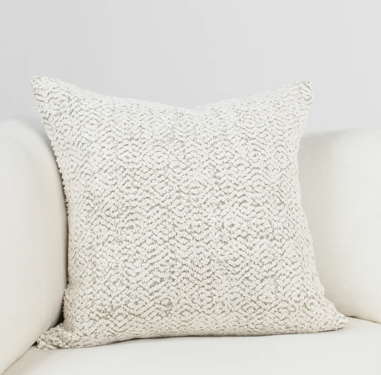 Creek Woven Chenille Ivory Natural Pillow - Set of Two