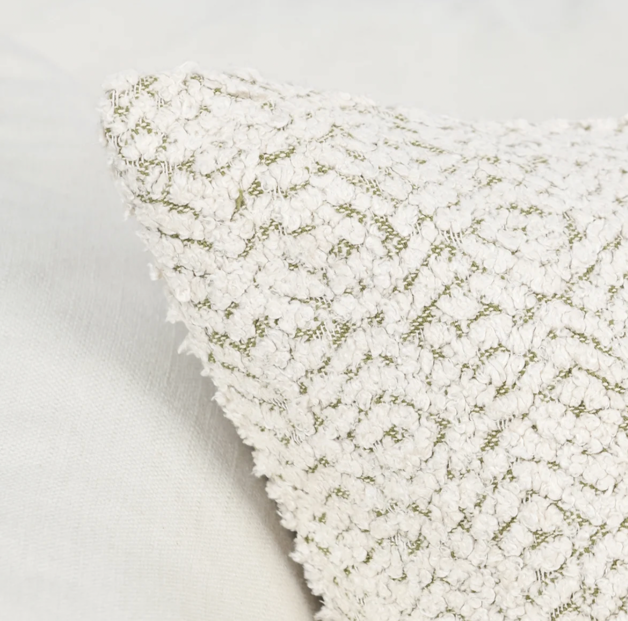 Creek Woven Chenille Ivory Natural Pillow - Set of Two