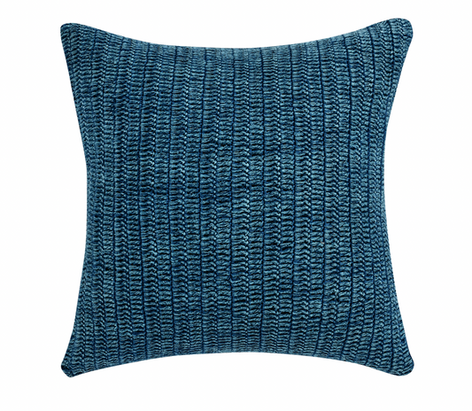 Driftwood Belgian Flax Linen Pillow Blue - Set of Two