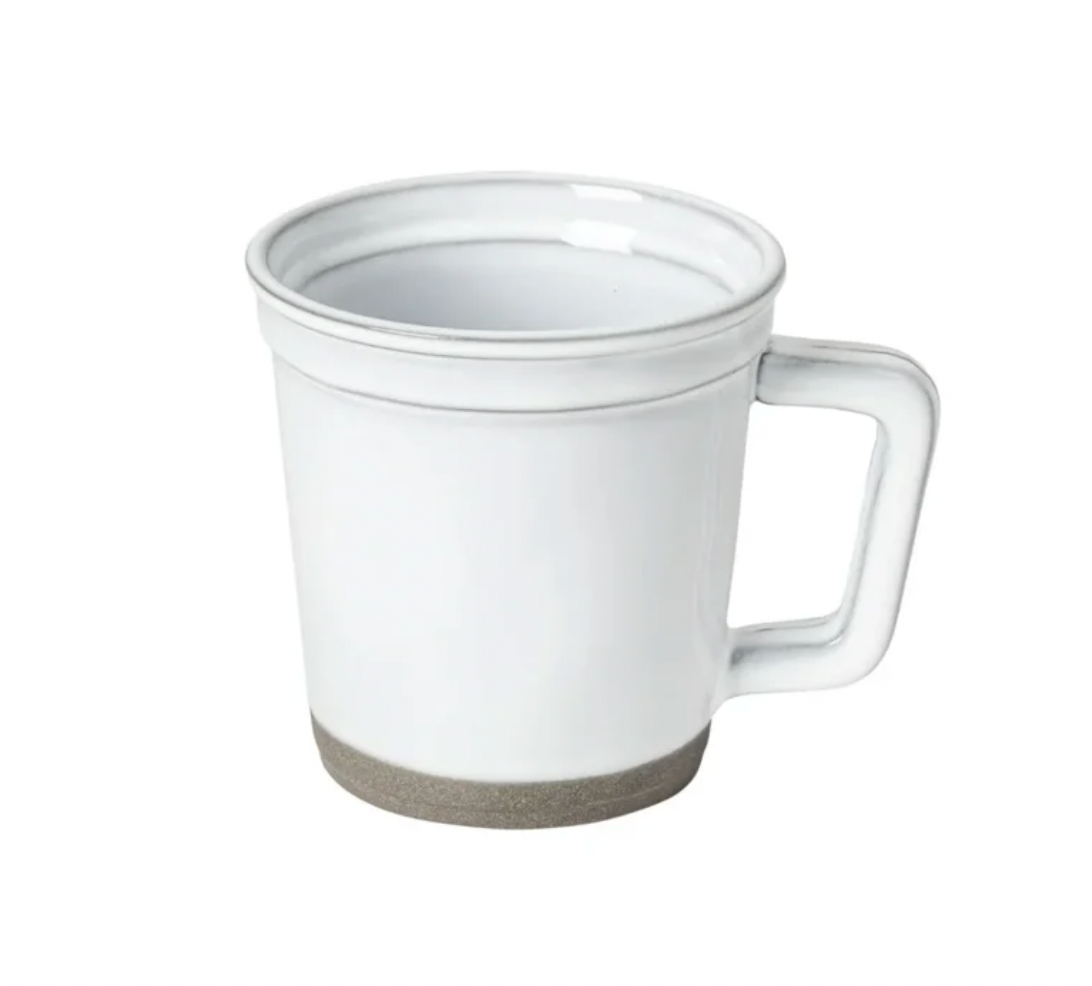 Festa Costa Nova Sustainable White Mugs - Set of 4