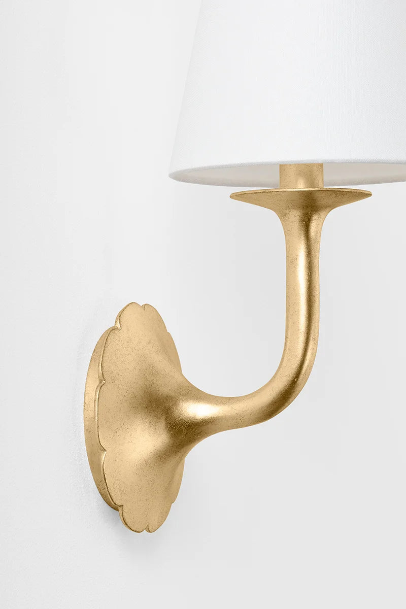 Hannah Bloom Wall Sconce Gold