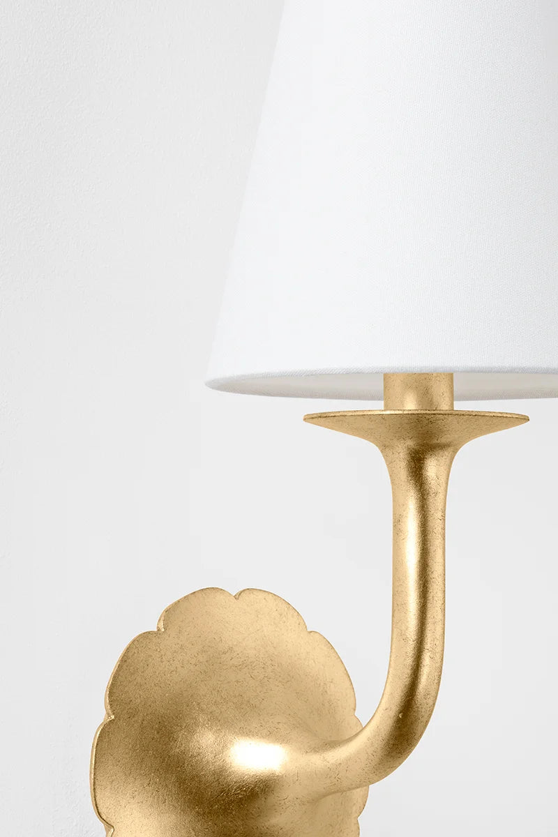 Hannah Bloom Wall Sconce Gold