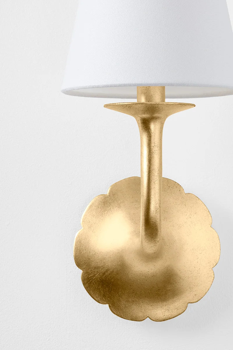 Hannah Bloom Wall Sconce Gold